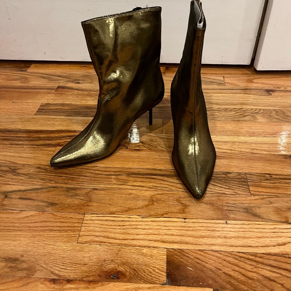 Gold Zara Boots -NWT